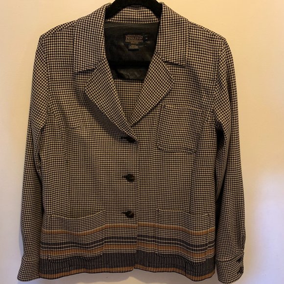 Plaid Pendleton Wool Jacket (size M) & Talbot Sweater (size L) - Picture 2 of 5